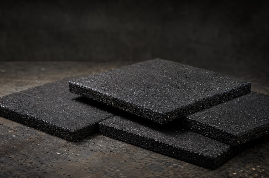 Finished rubber tiles by SP Rubbers